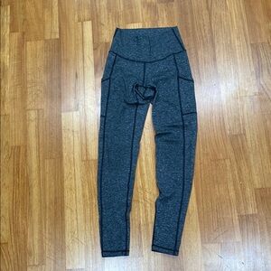 Aerie long length fleece lined leggings with pockets